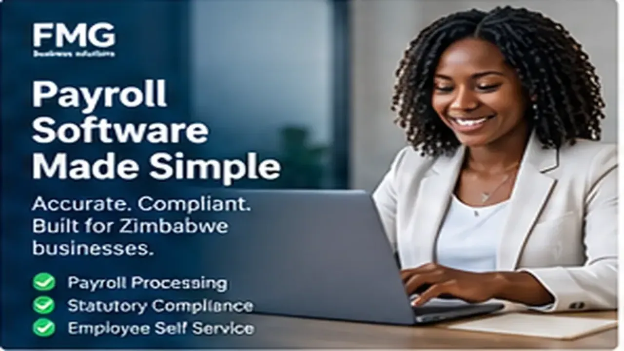 Payroll administrator working on a laptop