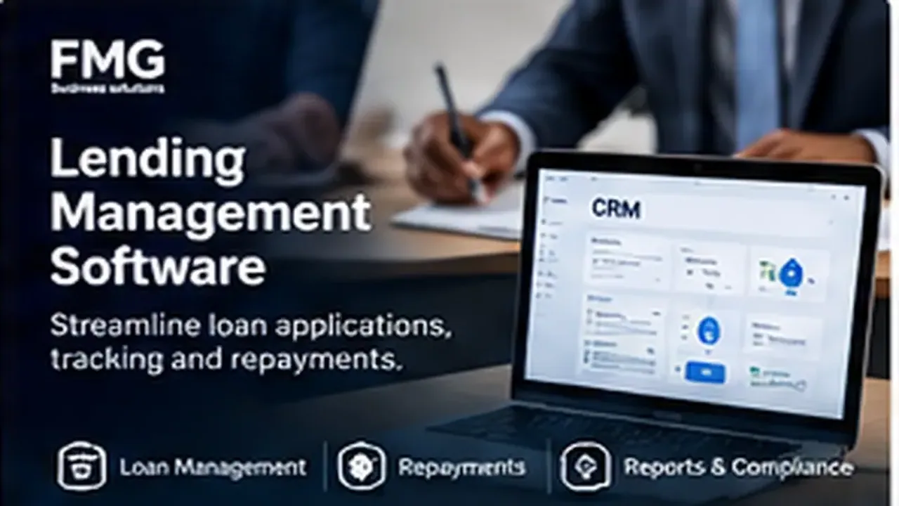 Lending and loan management software dashboard