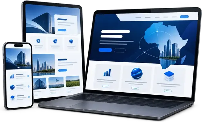 Responsive digital platform on several devices